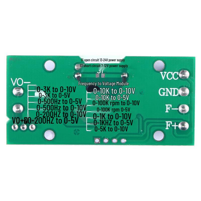 Frequency To Voltage Digital-to-Analog Converter, 0-10V/5V Output F/V Module