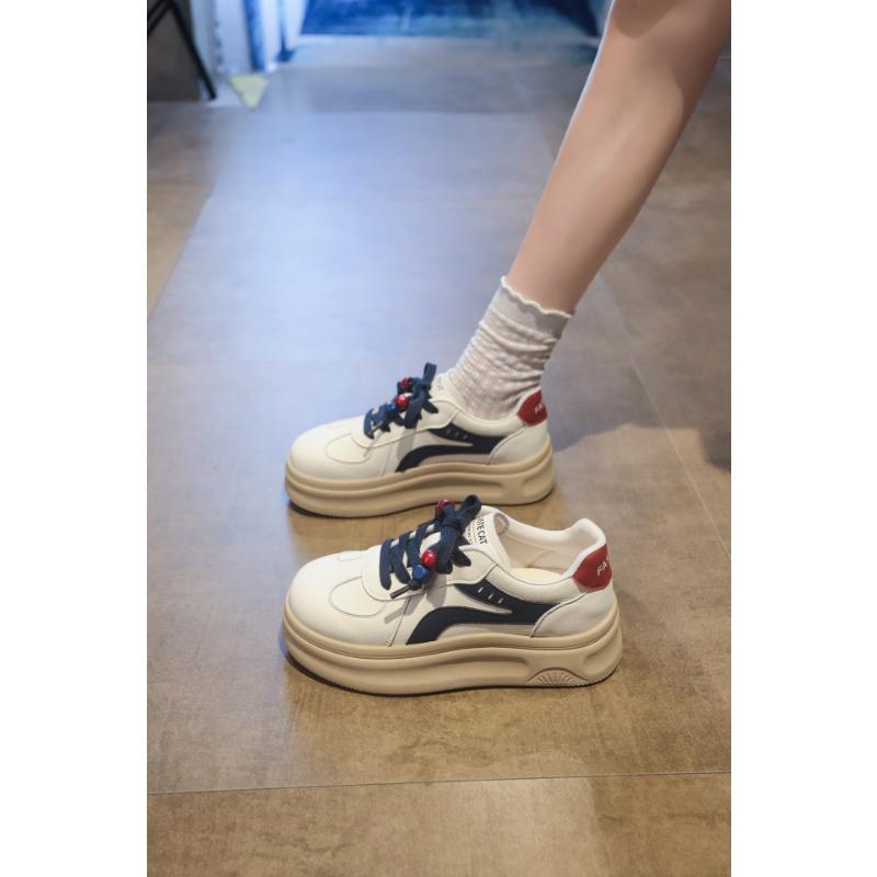New platform white shoes women's shoes spring and autumn single shoes sports shoes versatile shoes casual board shoes women's