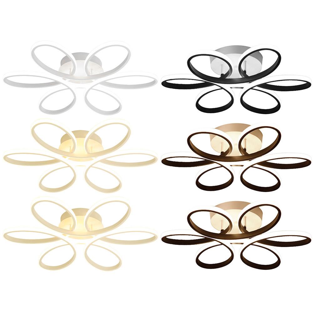 Flush Mount Lamp Three Colors LED Surface Mounted Ceiling Lamp Super Bright Household LED Chandelier Eye Care Home Decor Fixture