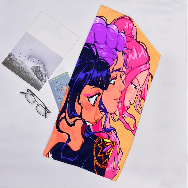 Kpop Hunter Fashion Beach Towel: Ideal for Summer Adventures Soft, absorbent and quick drying suitable for swimming and bathing