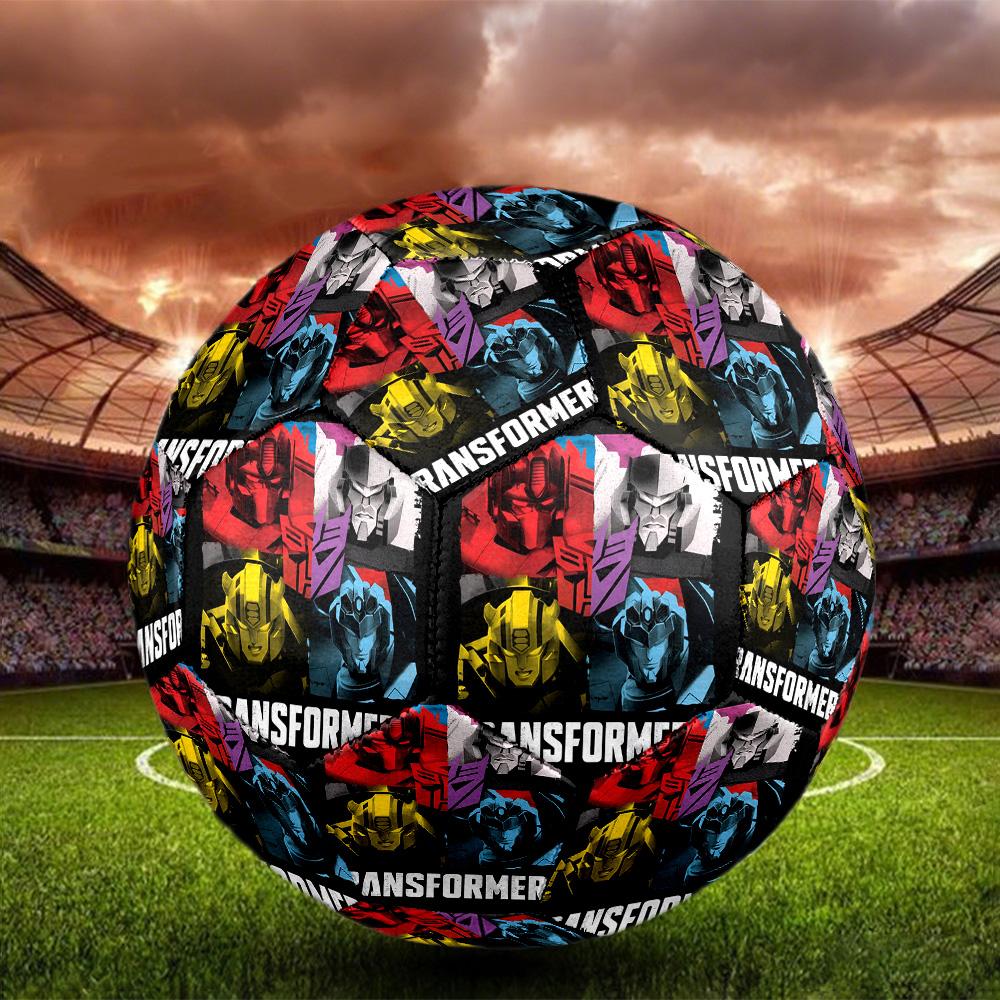 Transformers Print Size 5 Soccer Ball, Standard Match Football for Sports Game and Team Practice, Ideal Gift for Soccer Fans