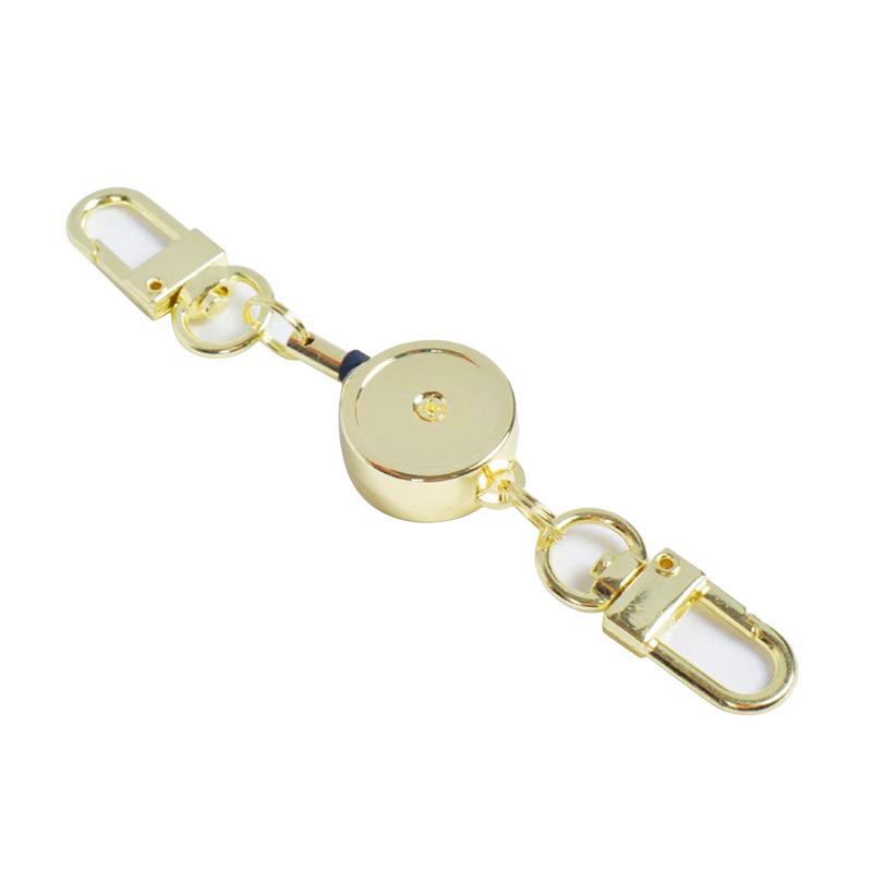 

ID Lanyard Key Ring Clip Name Tag Card Pull Chain Reel Badge Holder Breastplate Buckle Classic Belt Reel Extendable Retractable