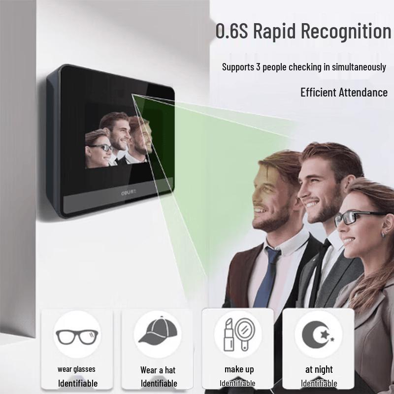 

Deli DL-D6S Face & Fingerprint Biometric Attendance Machine CN plug (adapter included)