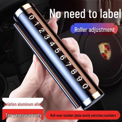 Liigutatav autotelefoni numbrimärk kohandatud logoga - Ajutine parkimissilt kingitus