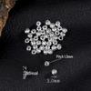Argent Sterling S925 avec Perles Espacement Plaqué Or 24K pour Bijoux DIY
