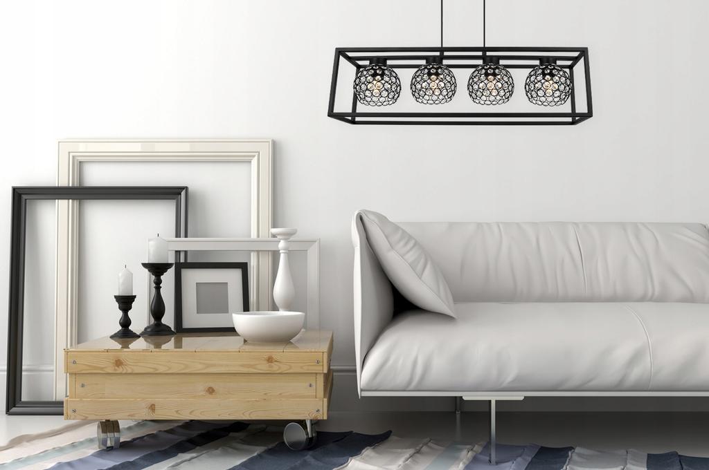 HÄNGELAMPE ELEGANTER KÄFIG KRISTALLKUGEL