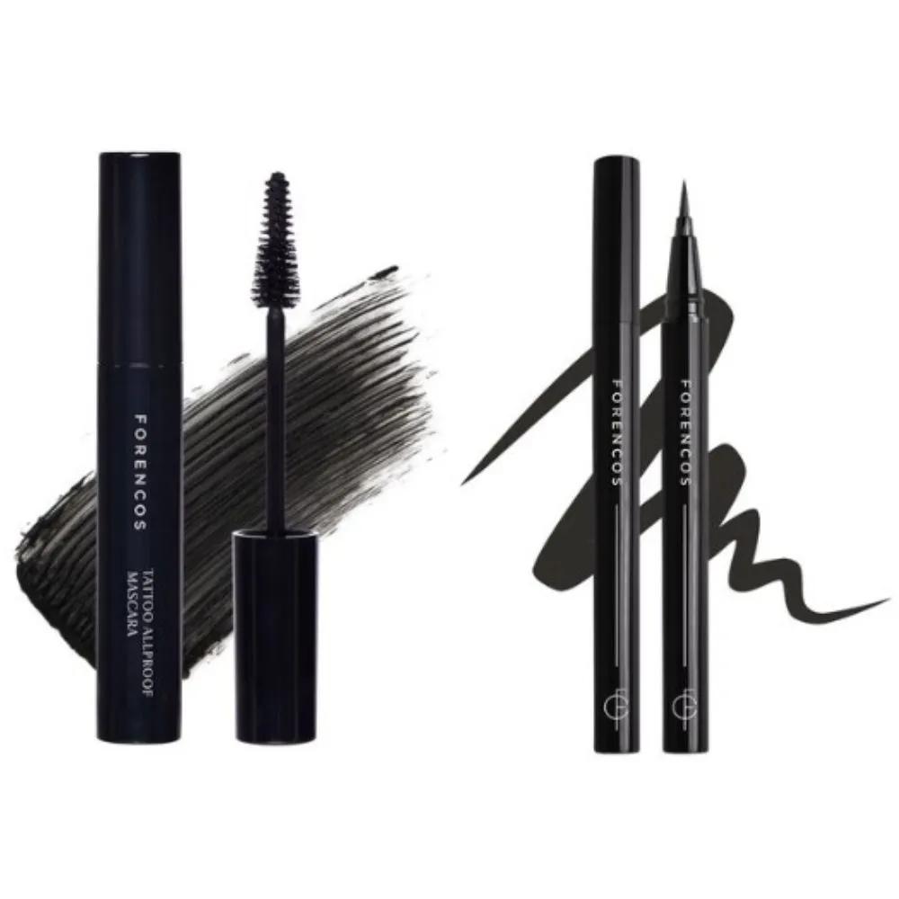 Forencos Тушь для ресниц All-Proof + Подводка для глаз Real Black