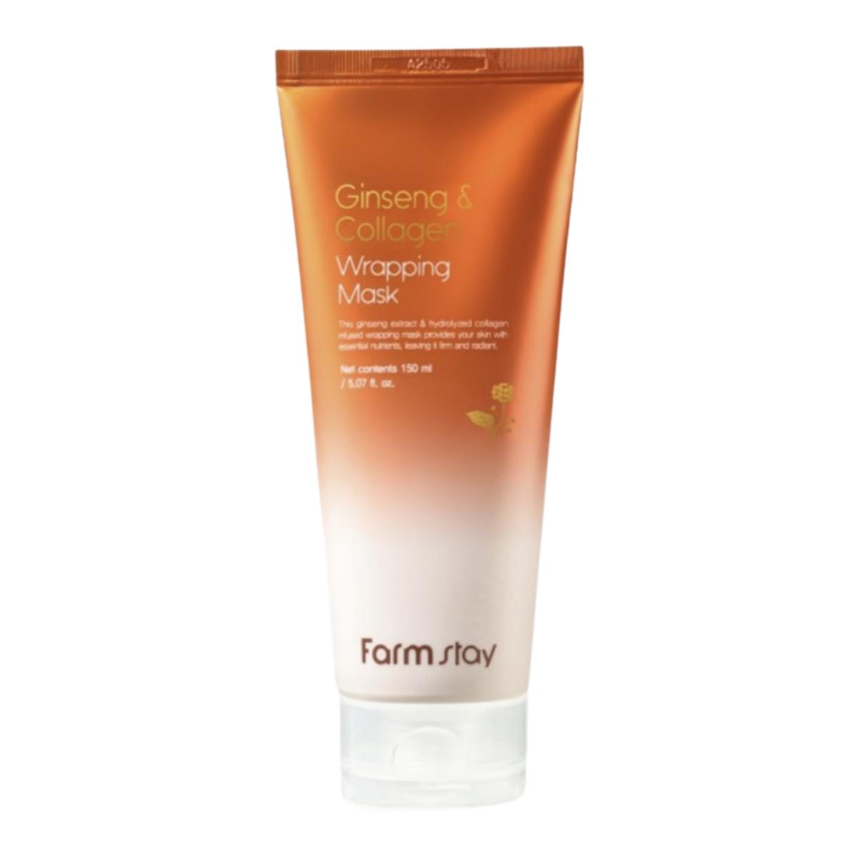

Farmstay Обертывающая маска с женьшенем и коллагеном 150 мл 150ml X 1PCS