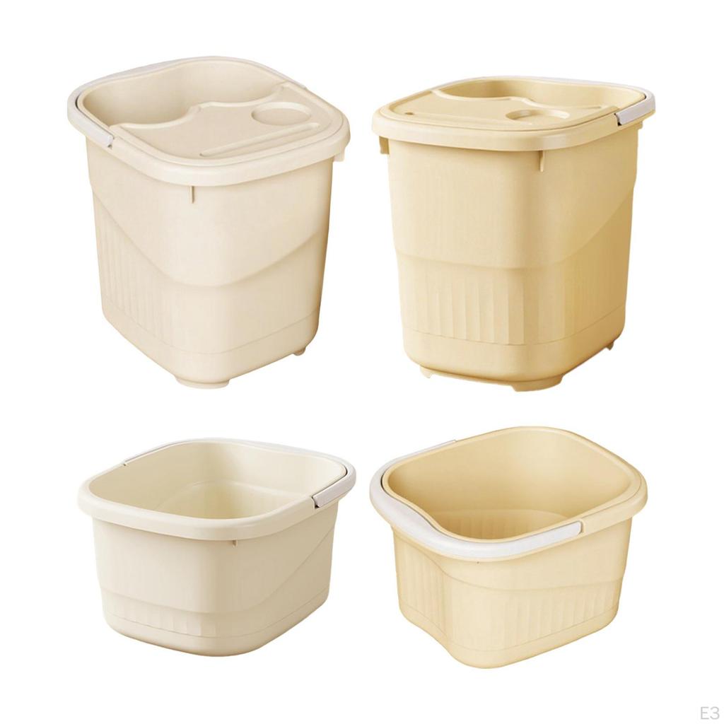 2 Pieces Foot Soaking Tub Bathing Bucket Lightweight Feet Washing Basin Foots SPA Soak for