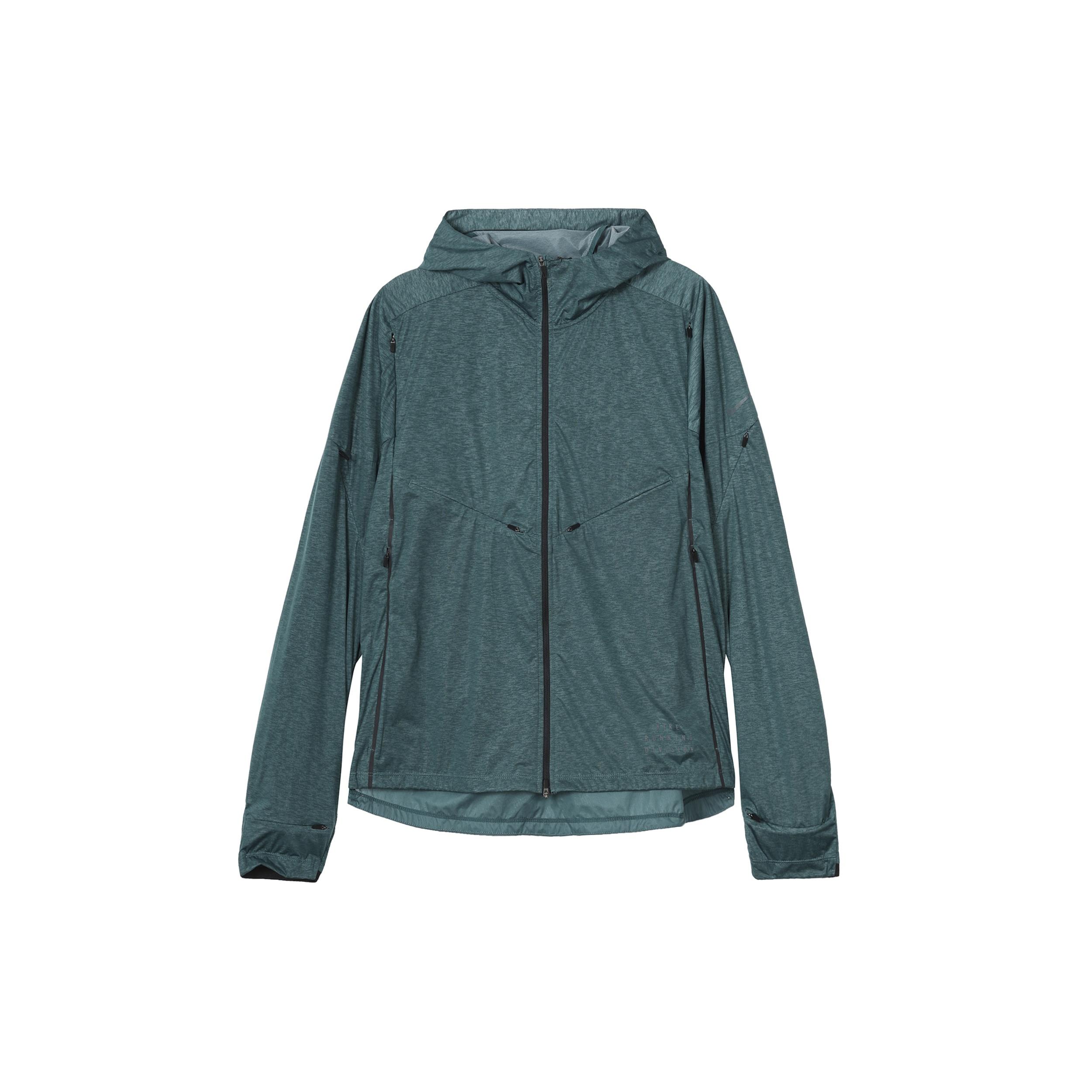 Nike Pinnacle Run Division hooded Sports Running Jacket Green Men s DA0417-393 L