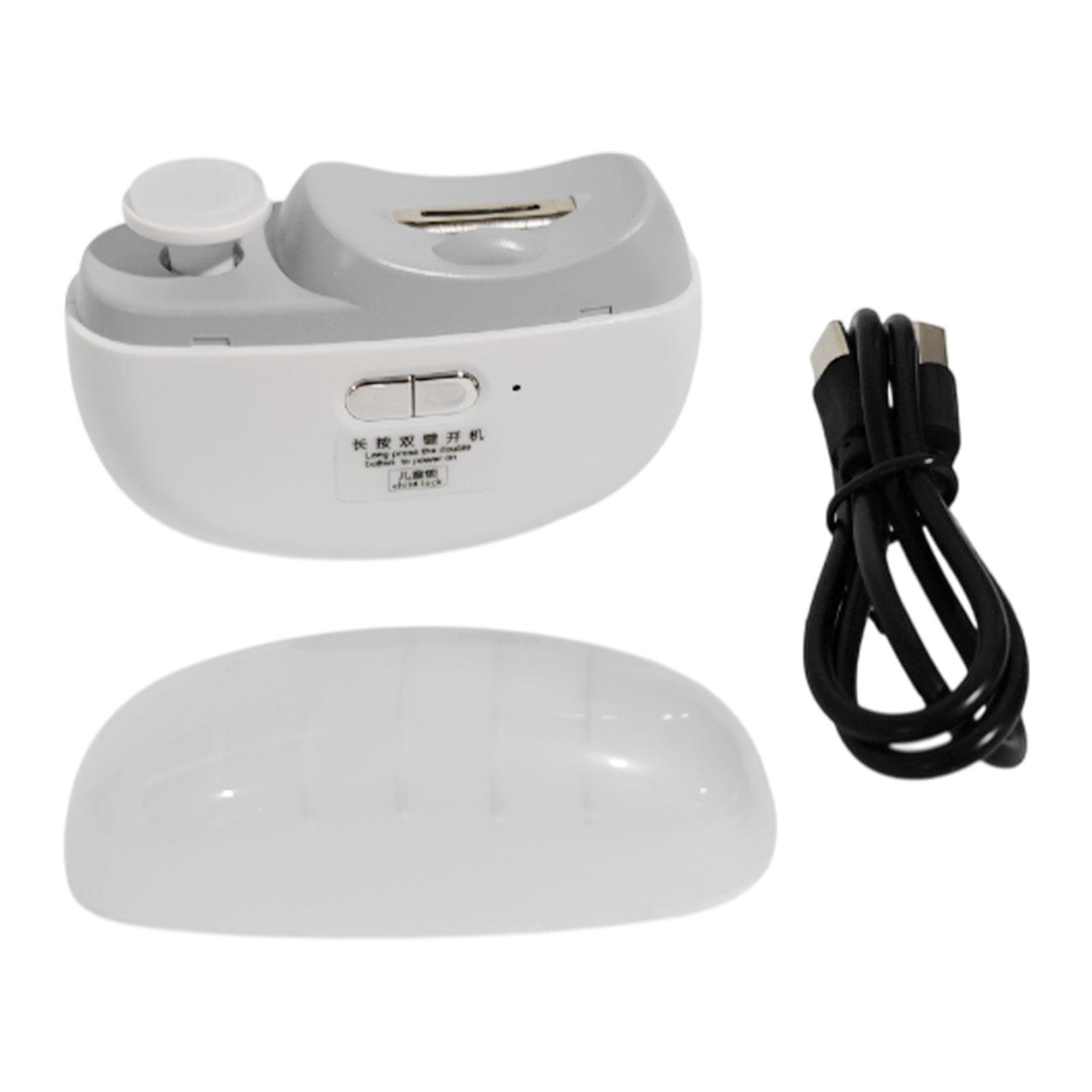 

Automatic Manicure Cutter With Light And Function Adult Baby Finger And Toe Trimmer білий