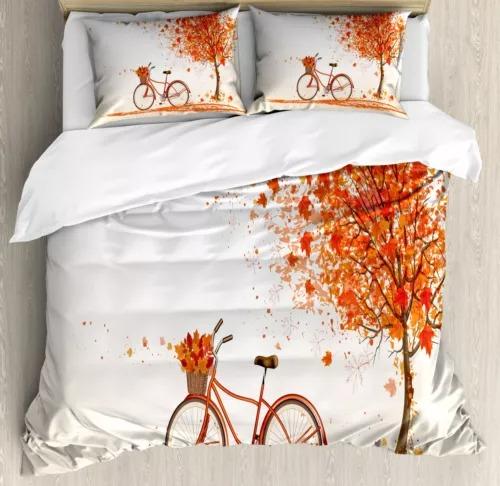 Flower Bicycle Soft Duvet Cover Beding Decoration Gift First Choice Suitable for Children Young Boys Young Girls plus Adult Peoples Soft plus
