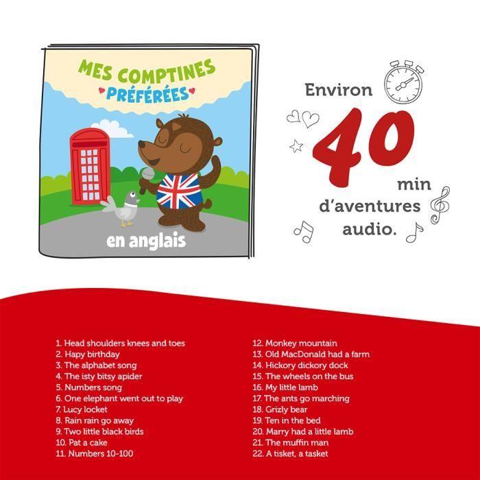 tonies® - figurine tonie - mes comptines préférées - en anglais - figurine audio pour toniebox