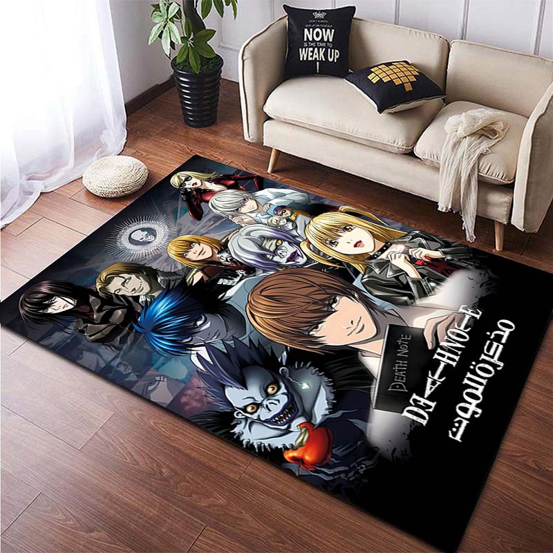 Death Note Gebied Tapijt Grote Tapijt Tapijt Voor Woonkamer Kid Slaapkamer Decoratie Kinderen Spelen Floor Mat Comic Anti-Slip