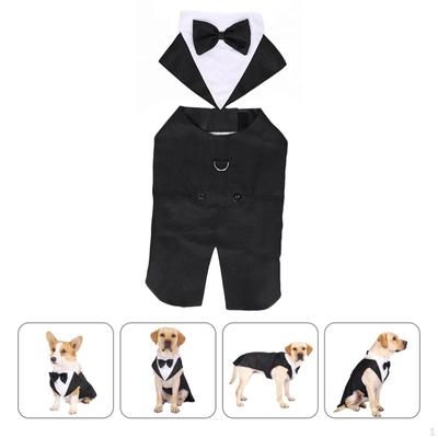 Dog Suit and Bandana Set Halloween Birthday Cosplay Accessory Elegant Lightweight