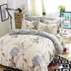 Comforter Botanical Floral 3Pcs Chrysanthemum Pattern Comforter Microfiber Farmhouse Flower Leaves Bedding Set Twin