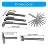 Motorcycle Scooters Engine Valves Screw Repair Wrench Adjusting Square Hexagonal Hole Spanner Tool with Feelers Gauges