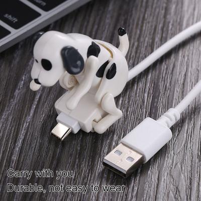 Cable cargador Yousheng Fun Humping Dog para aliviar el estrés, carga rápida eficiente, chip inteligente, cable cargador tipo C/8 pines/micro USB