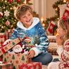 Kids Long Sleeve Christmas Print Hoodie Casual Pullover Sweatshirt for Boys and Girls