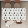 Merry Christmas Xmas Tree Waterproof Tablecloth Table Decor Winter Xmas Holiday Kitchen Dining Tablecloth Christmas Decorations