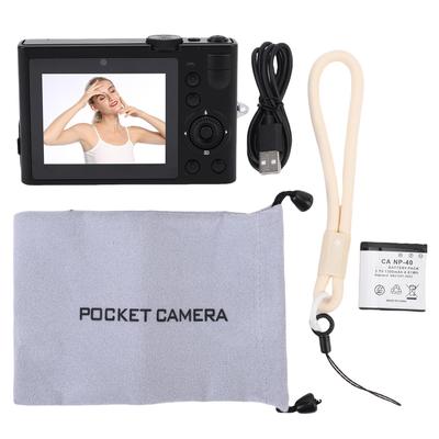 64MP 5K Photo Video Camera WIFI Rear Front Double Lens 2.8 Inch Touch Screen Beauty Camera with Fill Light for Selfies