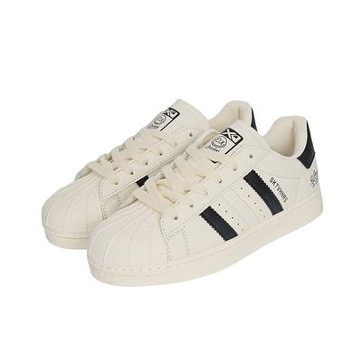 Shell Head White Shoes Women's New Breathable Versatile Casual Shoes Lightweight Flat Sneaker Women's Low-Top Sneakers