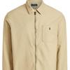 Polo Ralph Lauren Ss23 Solid Color Logo Embroidered Zip Shirt Men Shirts Khaki MNPOWOV16821631-260