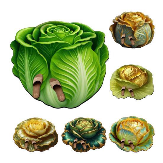 Fußmatte rutschfest Kristall Samt Teppich 3D Chinakohl Form Wohnzimmer Schlafzimmer Plüsch Bodenmatte Heimdekoration