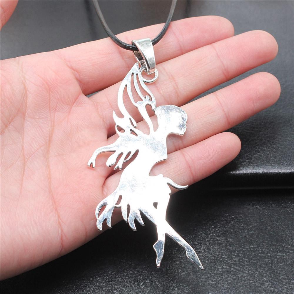 Love Heart Angel Peace Dove Pendant Antique Bronze Metal Bridesmaid Choker Necklace New Arrival Gift