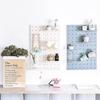 Household Plastic Orifice Storage Rack Living Room Kitchen Bedroom Partition Wall Wall Hanging Shelf