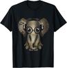 Baby Elephant DJ Wearing Headphones & Glasses Gift T-Shirt