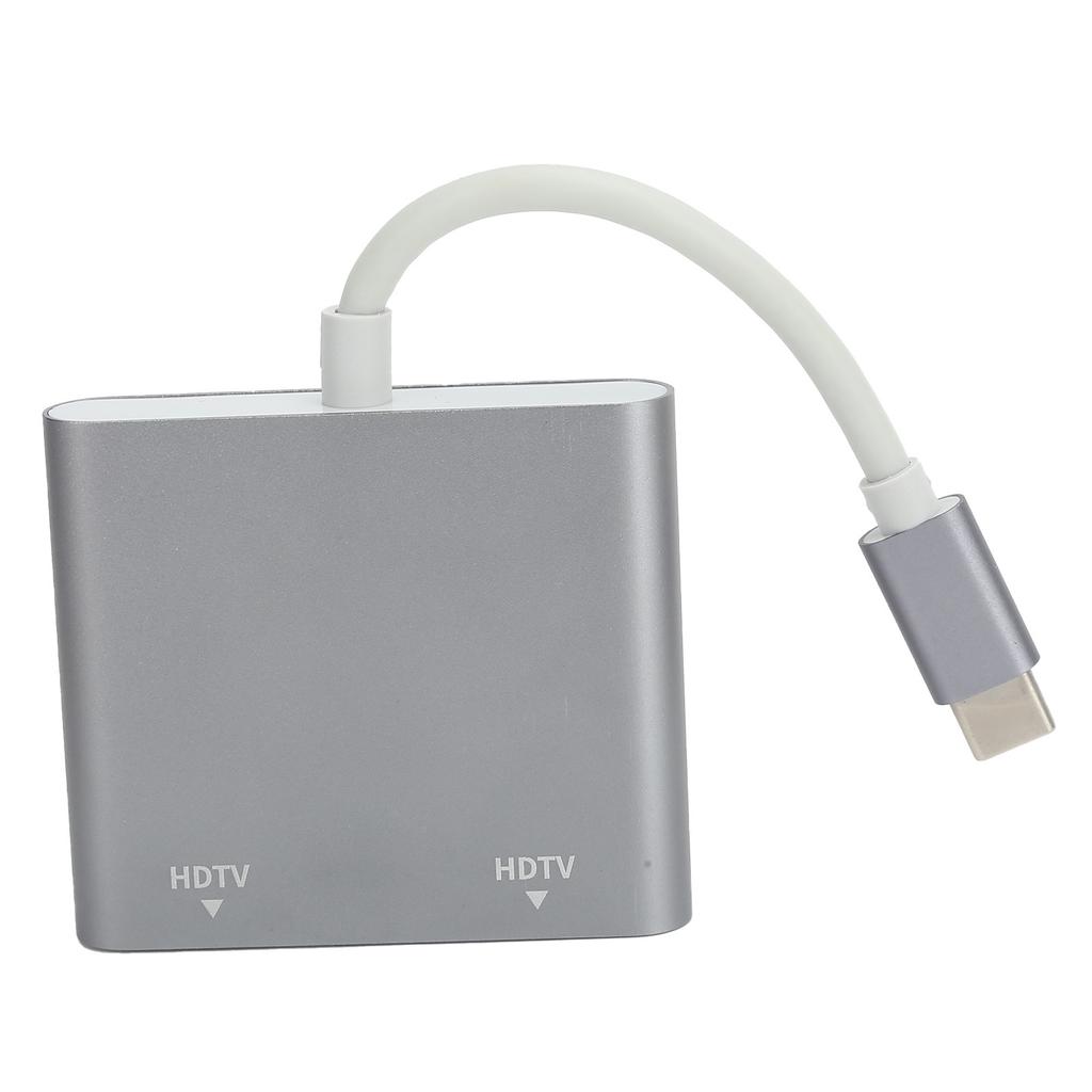 TypeC To 2 In 1 HD Multimedia Interface Adapter Video Converter for MacbookPro 2015 2016 2017 2018