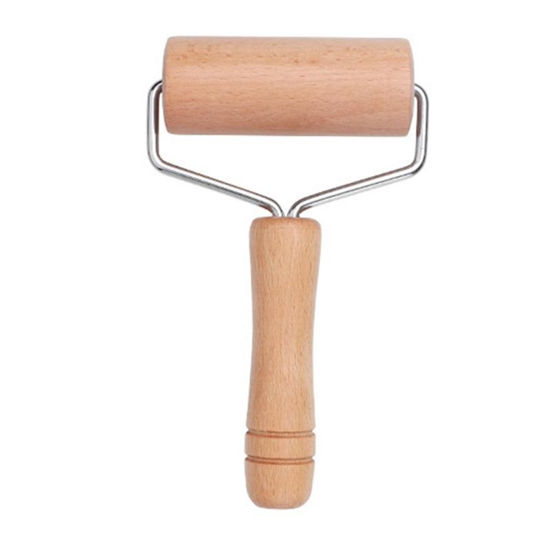 Beechwood Rolling Pin for Pastry Tortillas Pizza Cookie Dumplings Baking Ergonomic Dough Roller Wooden Baking Tool