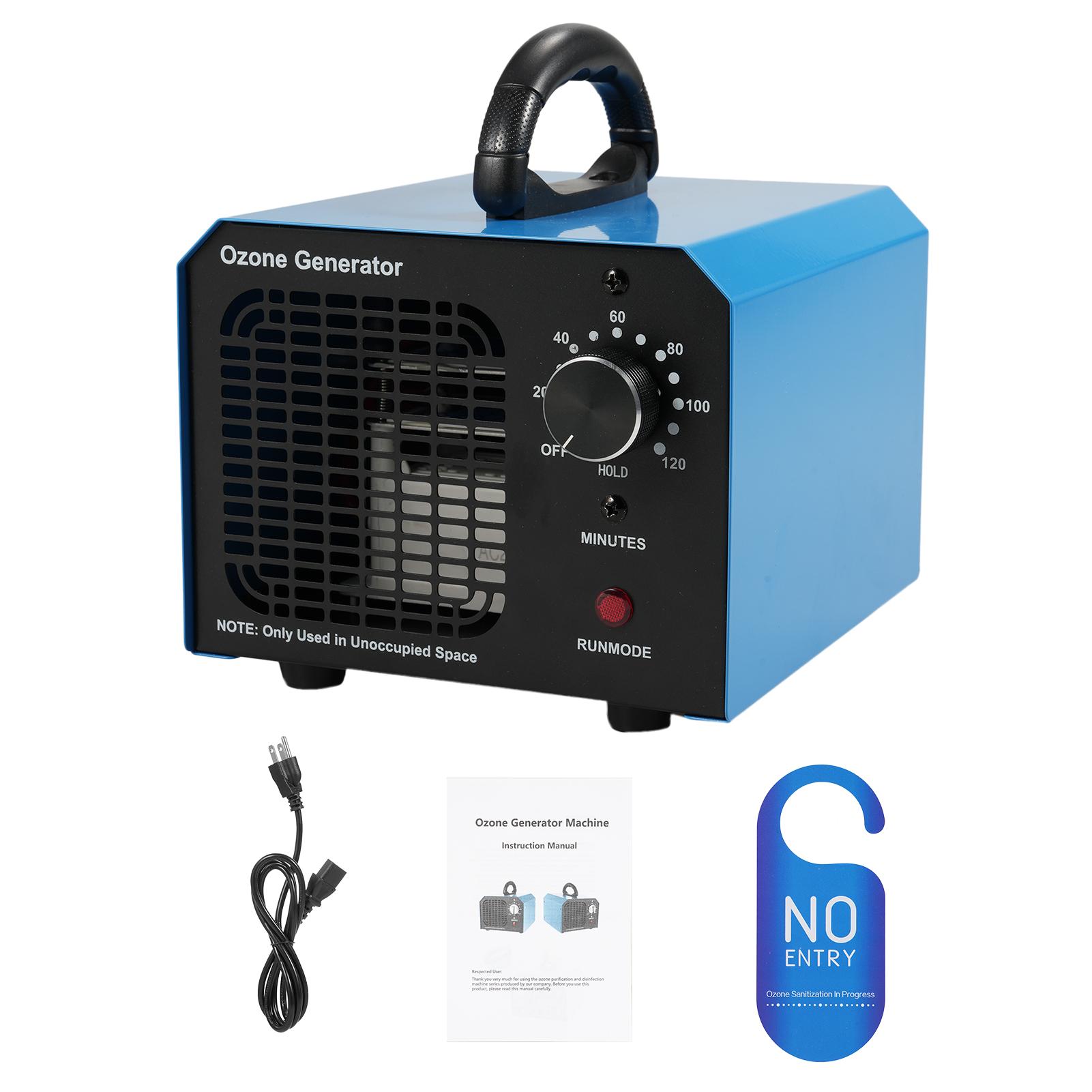 Генератор озона 10000mgh Озонатор Удаление запахов Устранение запахов O₃ Ионизатор озона Дезодоратор 10g & US Plug синий