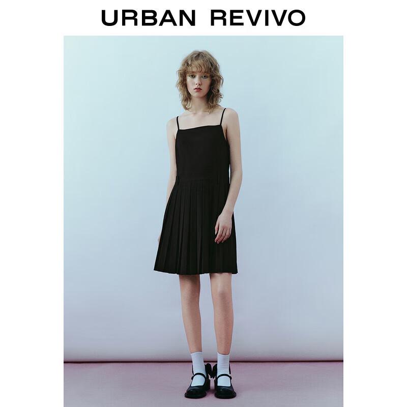 

UR Women s Pleated Square Neck Cami Dress S