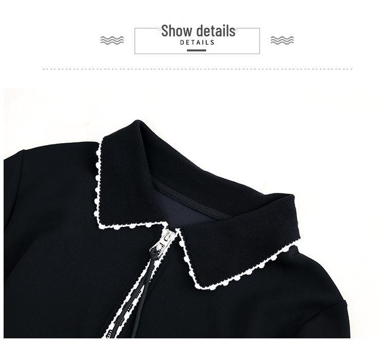 Flaw-Free Casual Lapel Hoodie for Middle-Aged Women - Loose Fit, Plus Size, Spring/Autumn European Style