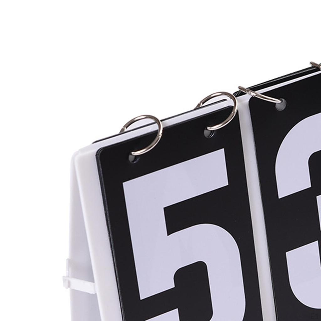 Multifunction Portable Basketball Flip Scoreboard Scoring Board Foldable Score Keeper Desktop for