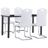 Day and Night - Day and Night 5-piece Dining Set White Synthetic Leather