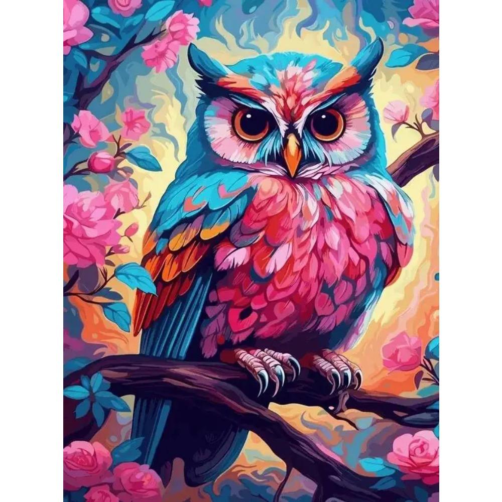 Pintura de diamante redonda completa DIY Punto de cruz Estilo de arte 3D Escena del hogar Animal Pintura de diamante decorativa Pintura de arte de diamante 5d