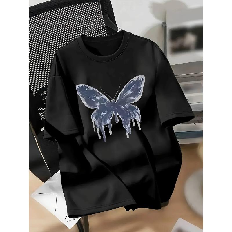 WomenS Casual TShirt with Cartoon Print Fit Half Sleeve Summer 2025 Harajuku Sleeve Casual Clothing Street Aesthetic Clothes