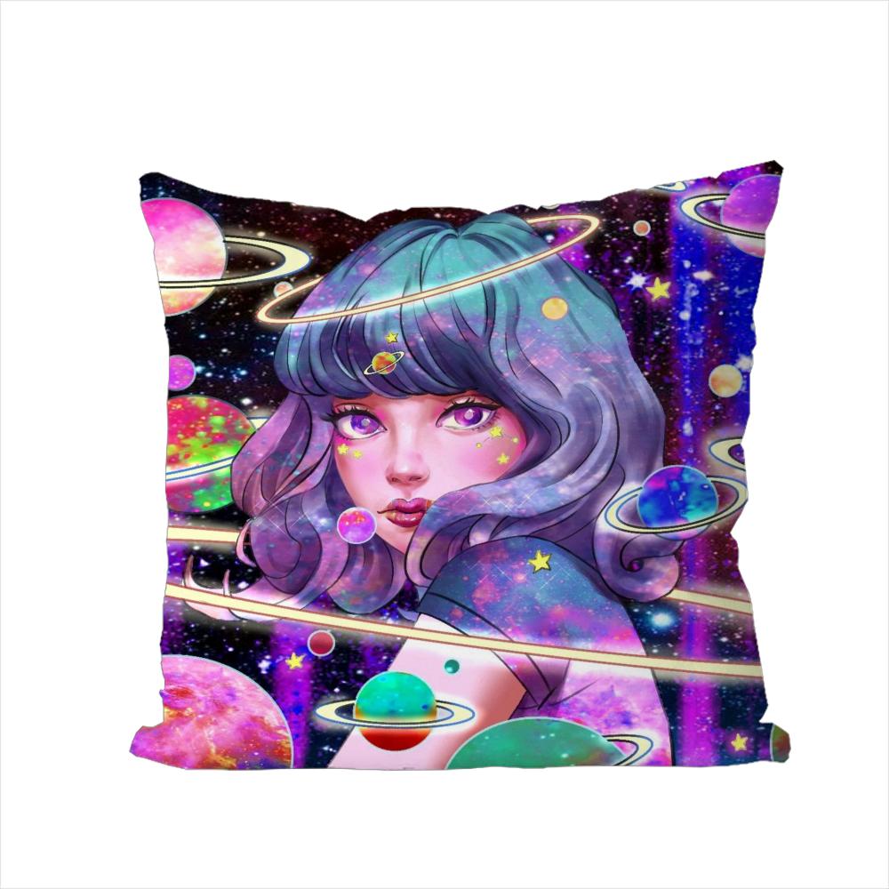 Eunpyon Art Pillow Case For Car Sofa Decorative Home Doublesided Print Plush Square Throw Pillow Cushion Cover 30x30cm