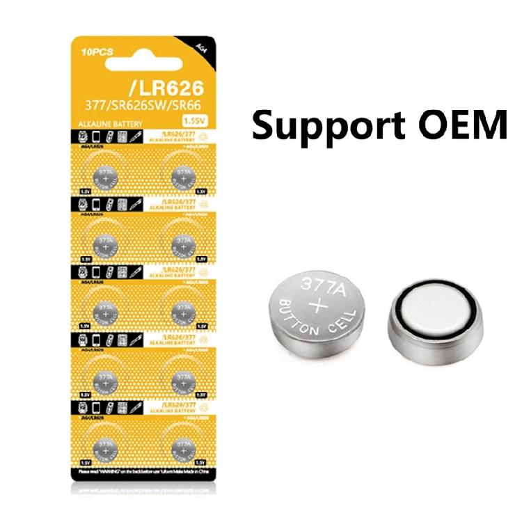 10pcs/sheet AG4 LR626 Button Cell Batteries 1.5V High Capacity Coin Battery for Watches Toys And Small Electronics