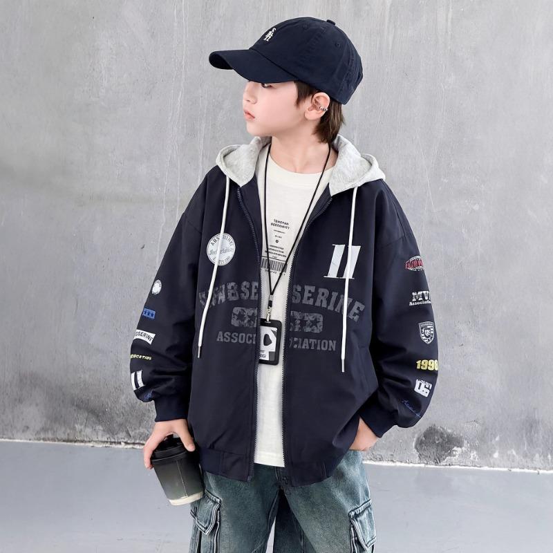 Boys Long Sleeve Baseball Jacket Kids Autumn Outerwear