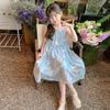 Robe d'été à bretelles fines style princesse pour filles Anneyol