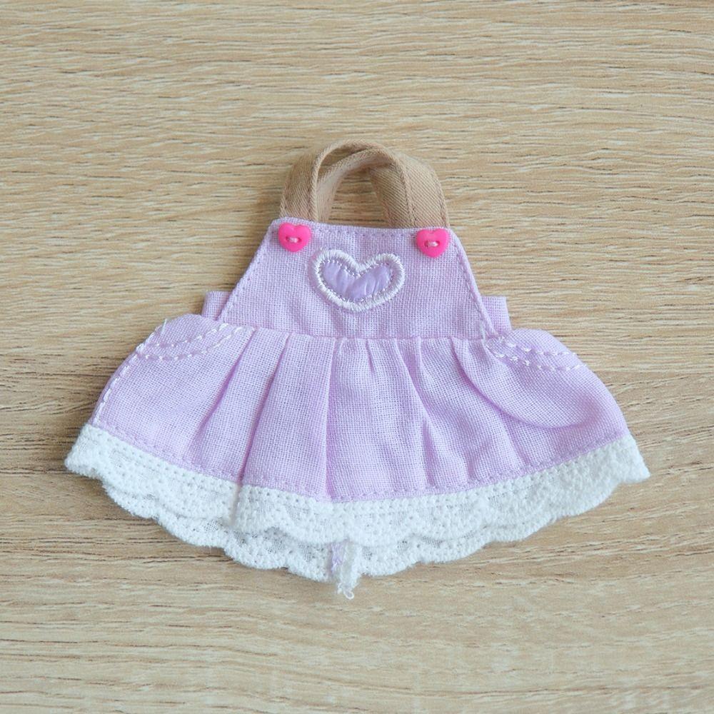 Bow Doll Dress Up Clothes Plaid Cotton Cute Exquisite Doll Skirt Cute Mini Kawaii Mini Doll Skirt Toys