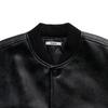 Gnok Leather Varsity Jacket [Black]