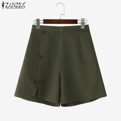 Women Summer Casual Solid Color Loose Short Pants