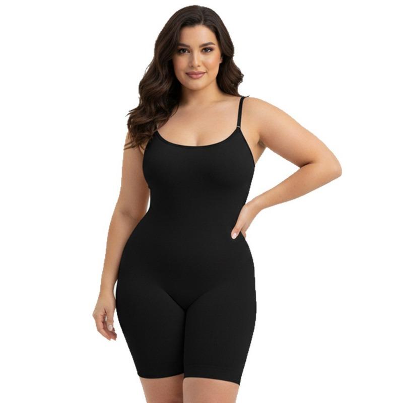Adjustable Strap Seamless Full Body Shaper Shorts Tummy Control Butt Lifter Shapewear for Women Daily Wear