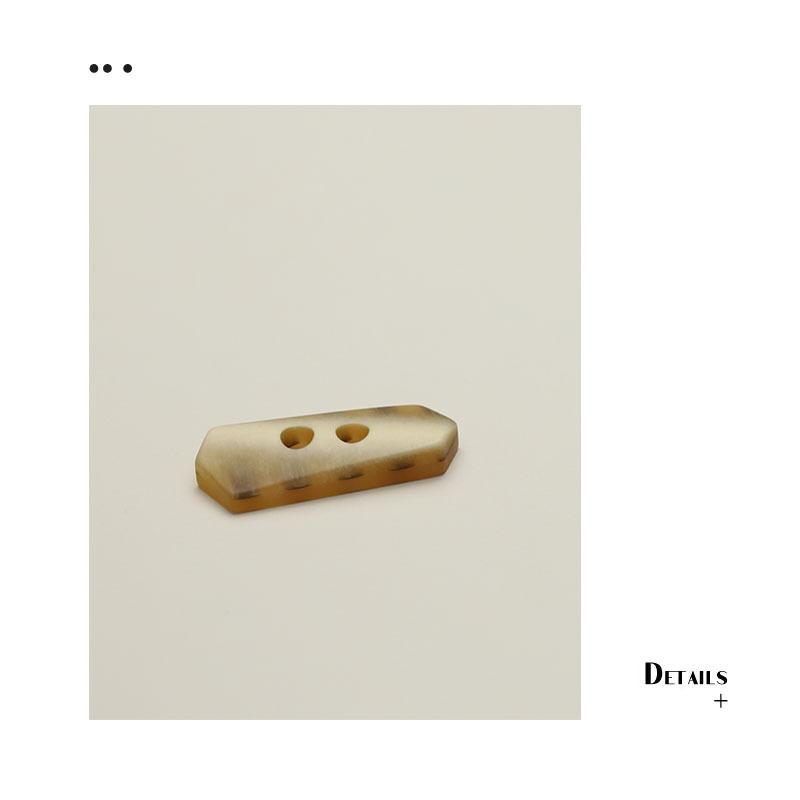 

5 шт. Прямоугольная ромбовидная полимерная пуговица для куртки на пуговицах, веревочная пуговица, женская одежда, большая пуговица для одежды, куртка, тренч, декоративная пуговица 1 #[45.5mm LY473 #long hexagonal beige]