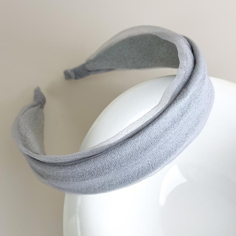 Wide Headband Women Fashion Fabric Hairband High Crown Effect Daily Wear Face Washing Hair Accessory Adjustable Hair Clip Stretchy